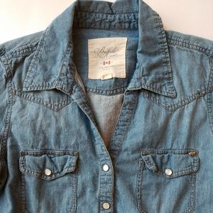 Buffalo David Bitton Button Down Jean Shirt